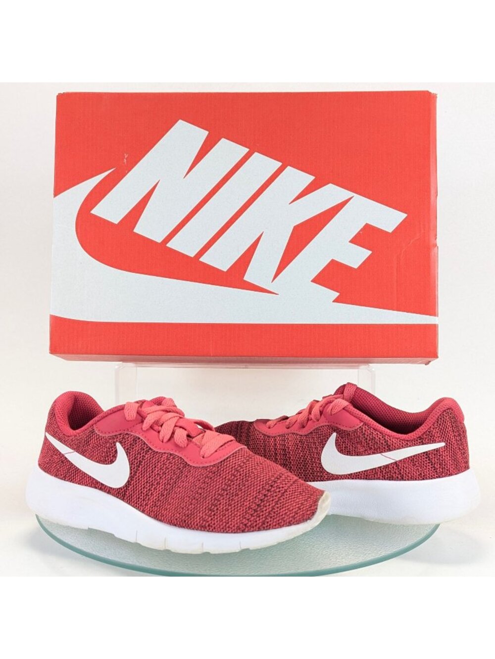 Nike Tanjun PS 818385-603 Youth Girls Size 1.5Y Running Shoes Rush Pink Crush Ro